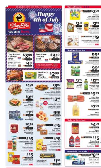 ShopRite Flyer - 06/29/2025 - 07/05/2025.