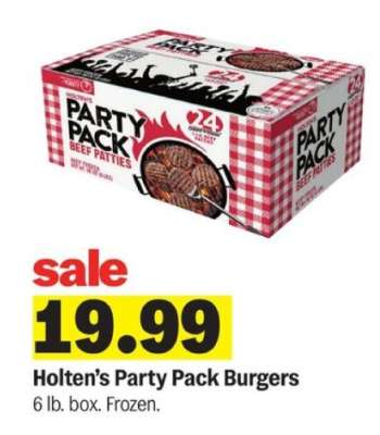Holten's Party Pack Burgers