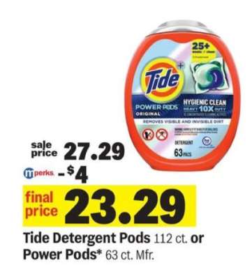Tide Detergent Pods or Power Pods