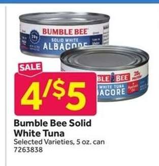 Bumble Bee Solid White Tuna