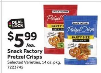Snack Factory Pretzel Crisps