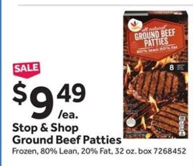 Stop & Shop Ground Beef Patties