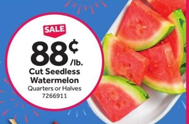 Cut Seedless Watermelon