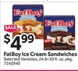 FatBoy Ice Cream Sandwiches