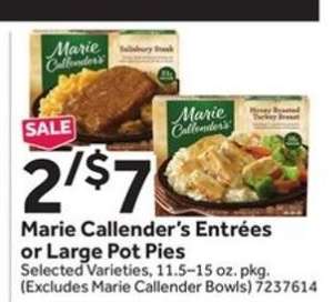 Marie Callender’s Entrées or Large Pot Pies