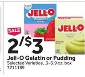 Jell-O Gelatin or Pudding