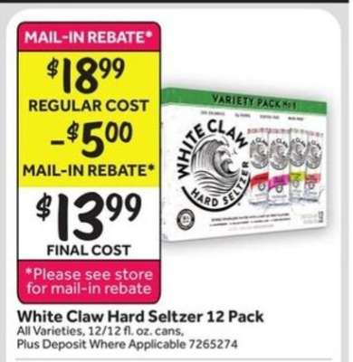 White Claw Hard Seltzer 12 Pack