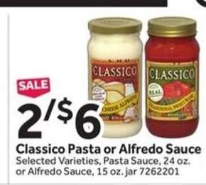 Classico Pasta or Alfredo Sauce