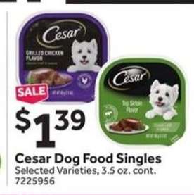 Cesar Dog Food Singles