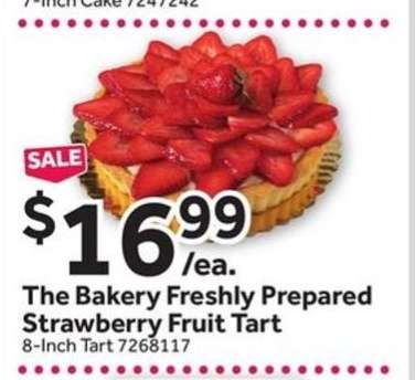 The Bakery Freshly Prepared Strawberry Fruit Tart
