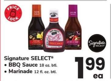 Signature SELECT BBQ Sauce/Marinade