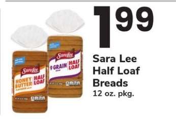 Sara Lee Half Loaf Breads