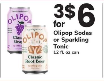 Olipop Sodas or Sparkling Tonic