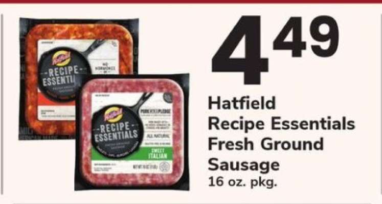 Hatfield Recipe Essentials Fresh Ground Sausage