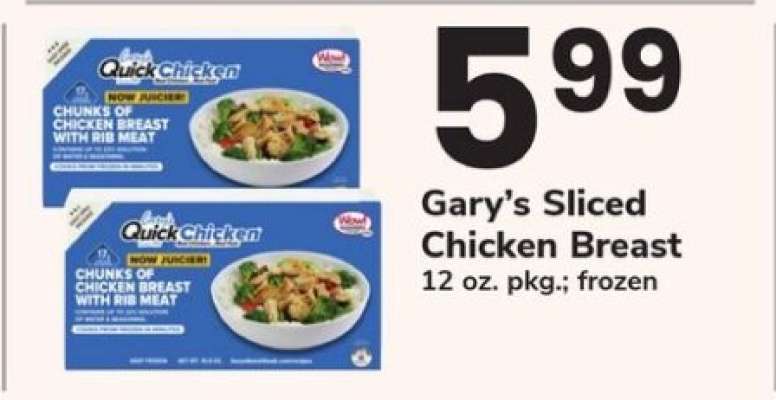 Gary’s Sliced Chicken Breast