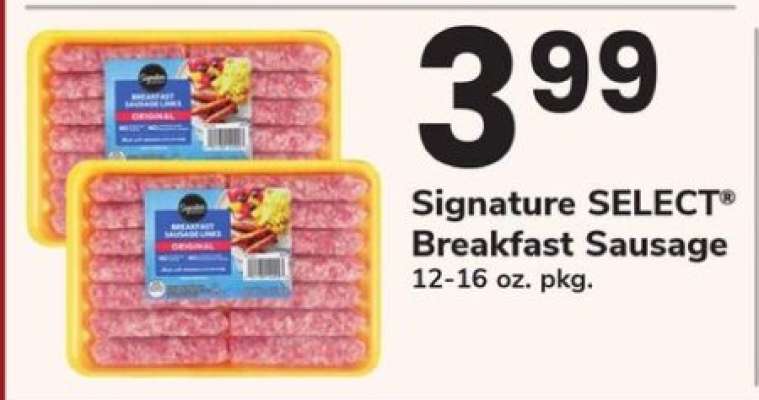 Signature Select Breakfast Sausage