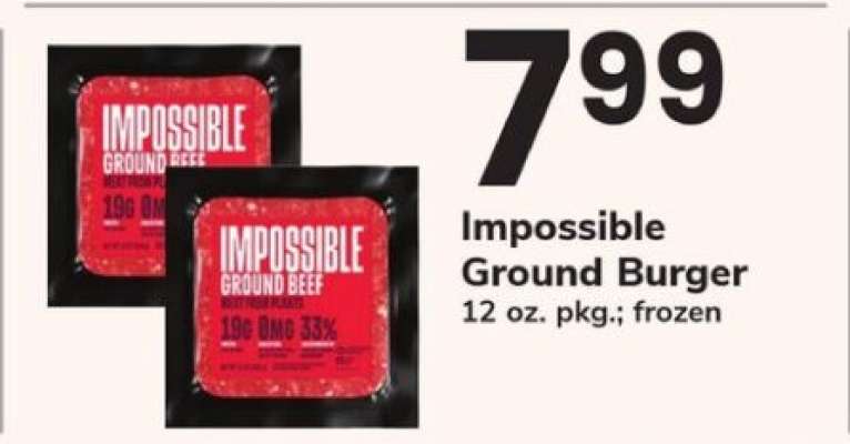 Impossible Ground Burger