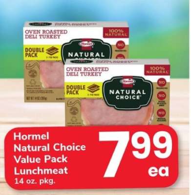 Hormel Natural Choice Value Pack Lunchmeat