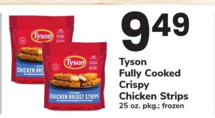 Tyson Fully Cooked Crispy Chicken Strips