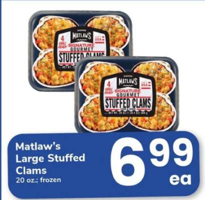 Matlaw’s Large Stuffed Clams