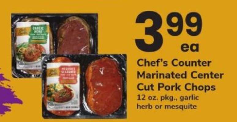 Chef's Counter Marinated Center Cut Pork Chops