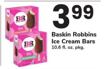 Baskin Robbins Ice Cream Bars