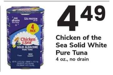 Chicken of the Sea Solid White Pure Tuna