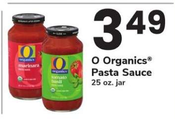 O Organics Pasta Sauce