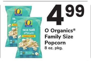 O Organics Family Size Popcorn