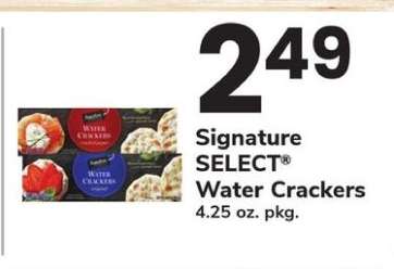 Signature Select Water Crackers