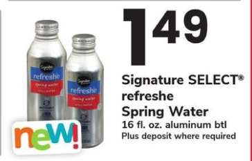 Signature SELECT refreshe Spring Water