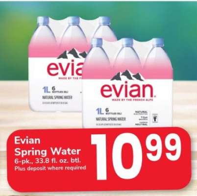 Evian Spring Water