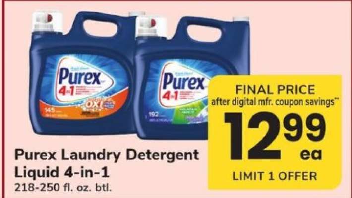 Purex Laundry Detergent Liquid 4-in-1