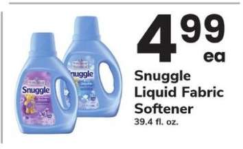 Snuggle Liquid Fabric Softener
