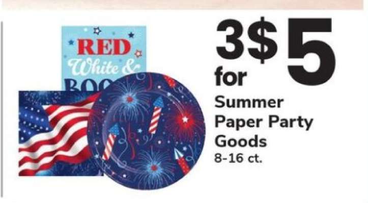 Summer Paper Party Goods