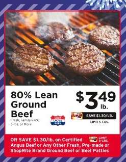80% Lean Ground Beef