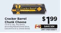 Cracker Barrel Chunk Cheese
