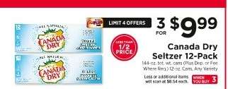 Canada Dry Seltzer 12-Pack