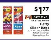 Hefty Slider Bags