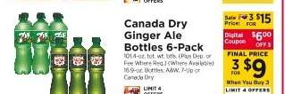 Canada Dry Ginger Ale Bottles 6-Pack