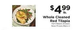 Whole Cleaned Red Tilapia