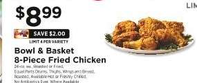 Bowl & Basket 8-Piece Fried Chicken