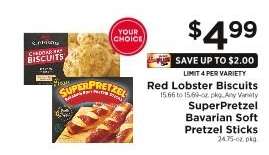 Red Lobster Biscuits / SuperPretzel Bavarian Soft Pretzel Sticks