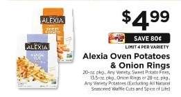 Alexia Oven Potatoes & Onion Rings