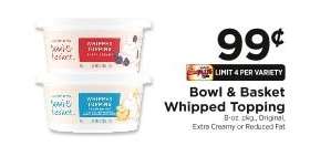 Bowl & Basket Whipped Topping