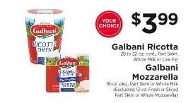 Galbani Ricotta / Galbani Mozzarella