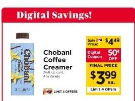 Chobani Coffee Creamer*