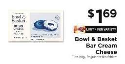 Bowl & Basket Bar Cream Cheese