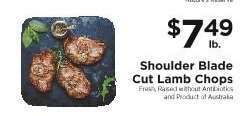 Shoulder Blade Cut Lamb Chops