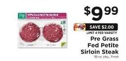 Pre Grass Fed Petite Sirloin Steak
